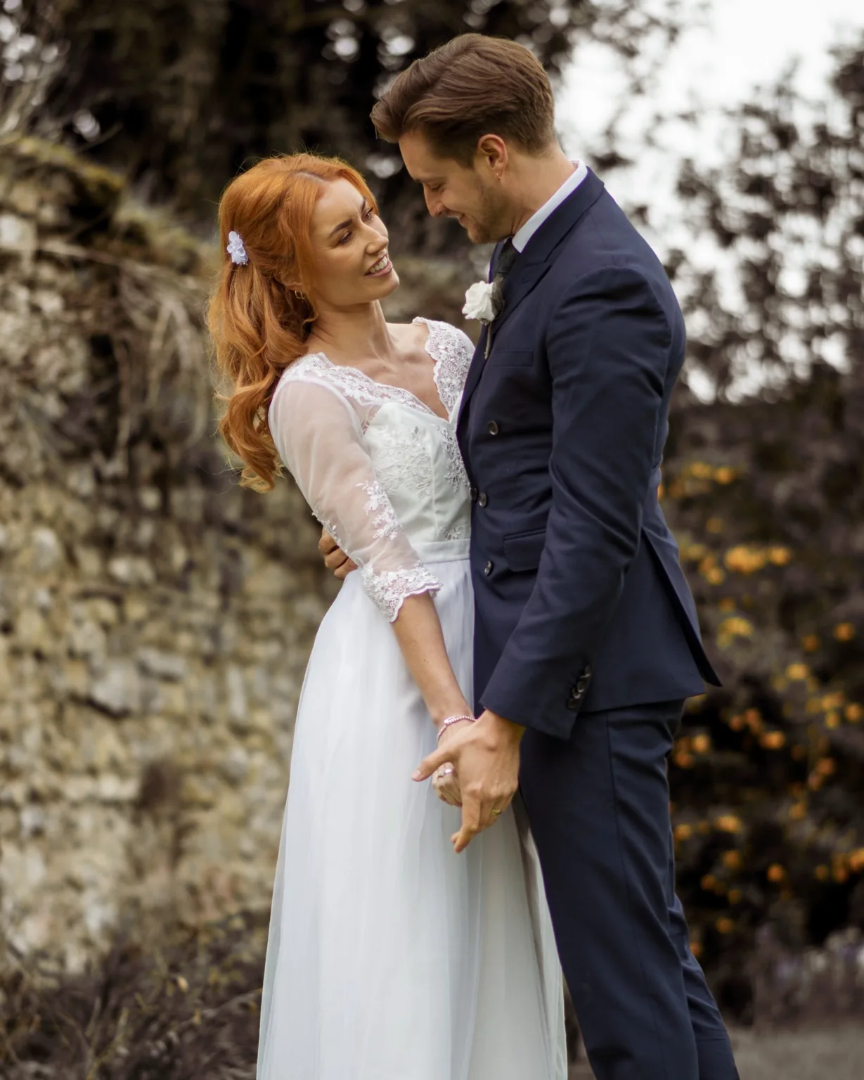 Bride and groom portrait