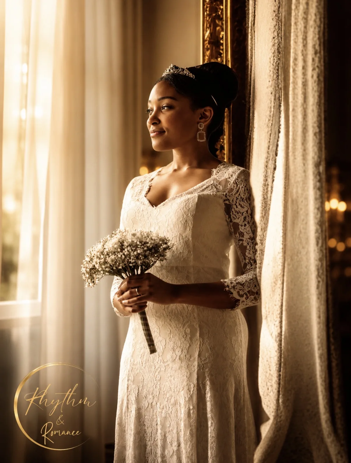 Wedding couple portrait